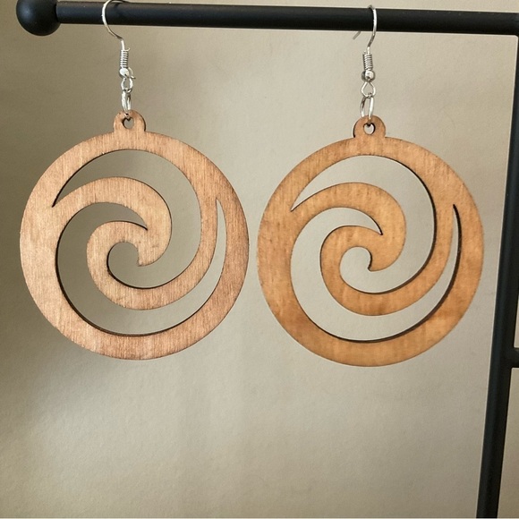 Jewelry - 3 For $25 Boho Festival Wooden Dangle Drop Earrings